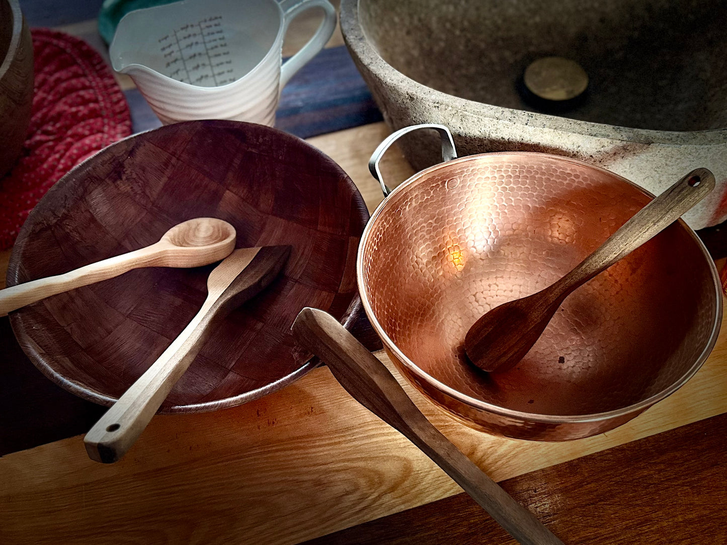 Hand Carved African Walnut Wooden Spoon