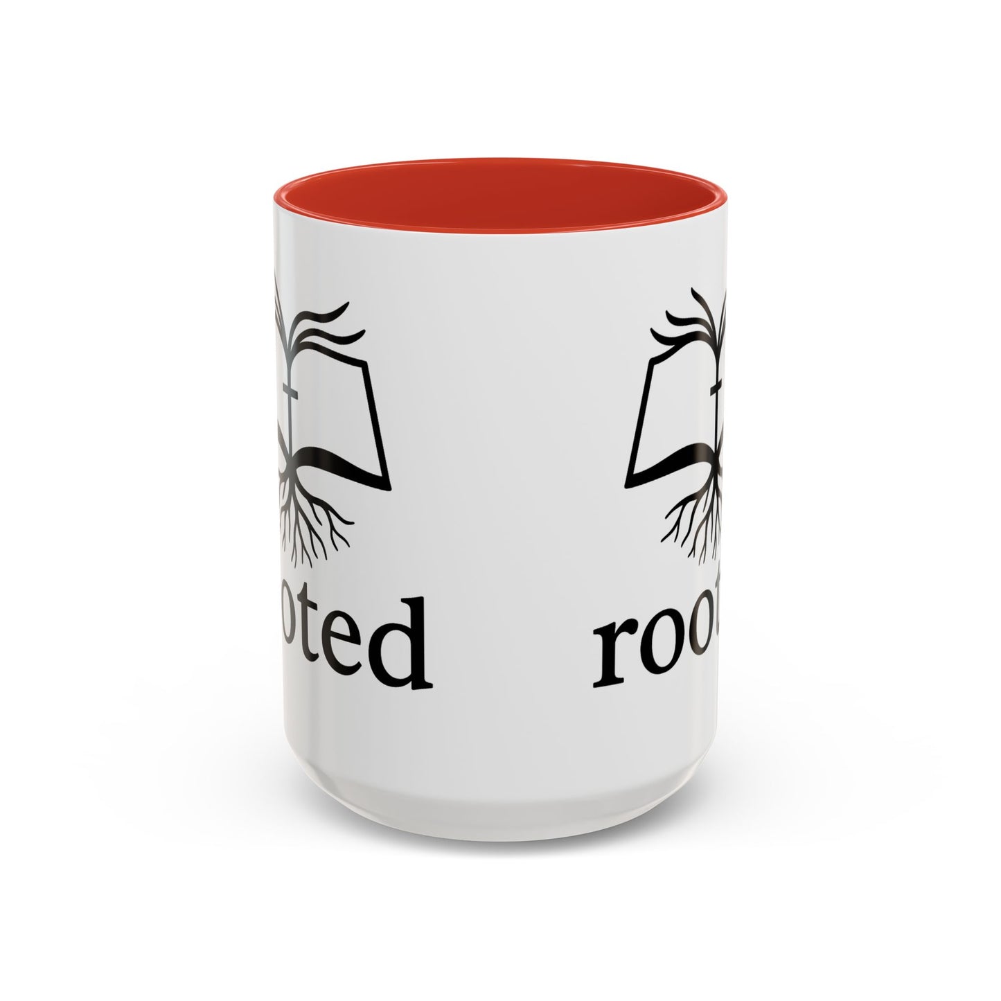 Rooted in Christ Accent Coffee Mug — 'Rooted' Logo (11/15 oz)