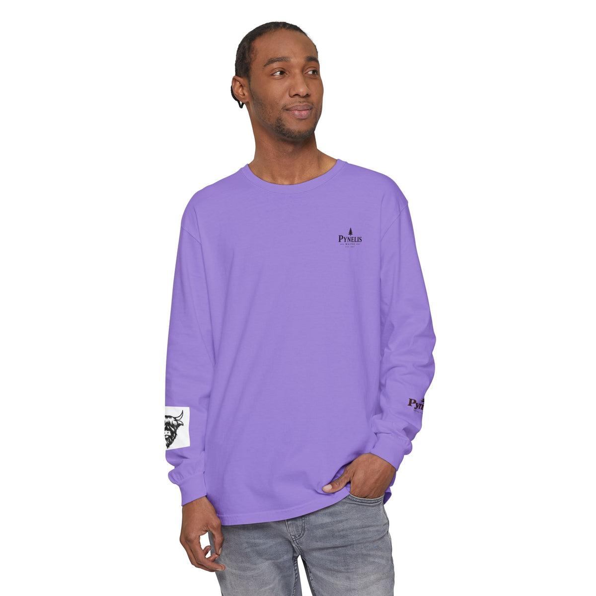 Highland Cow Graphic Long Sleeve Tee