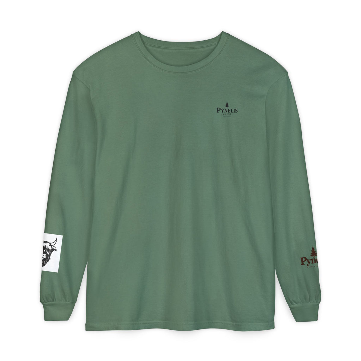 Highland Cow Graphic Long Sleeve Tee