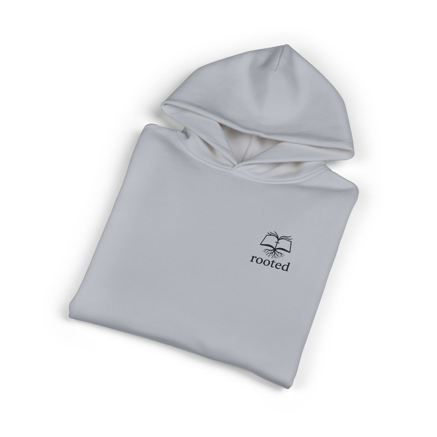 Rooted Minimal Hoodie — Small Tree Logo Casual Pullover