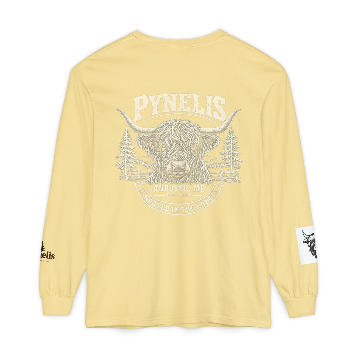 Highland Cow Graphic Long Sleeve Tee