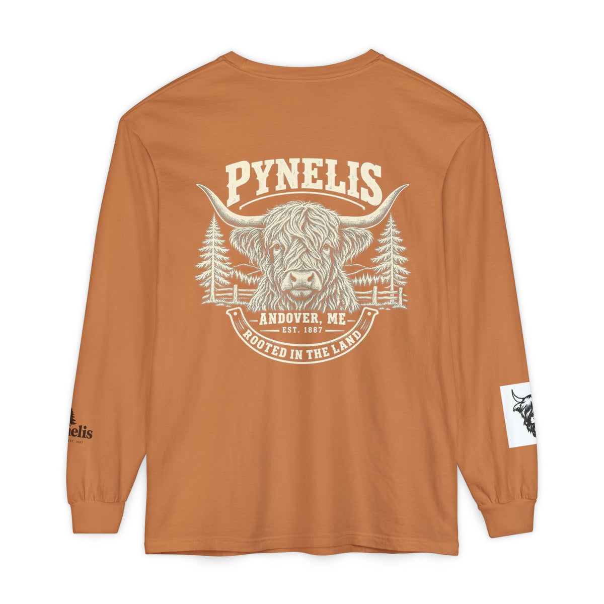 Highland Cow Graphic Long Sleeve Tee