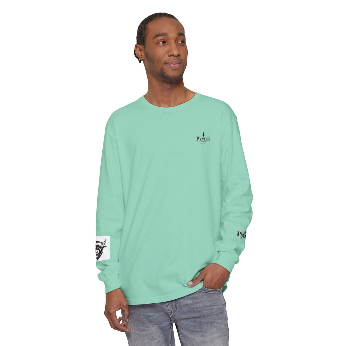 Highland Cow Graphic Long Sleeve Tee