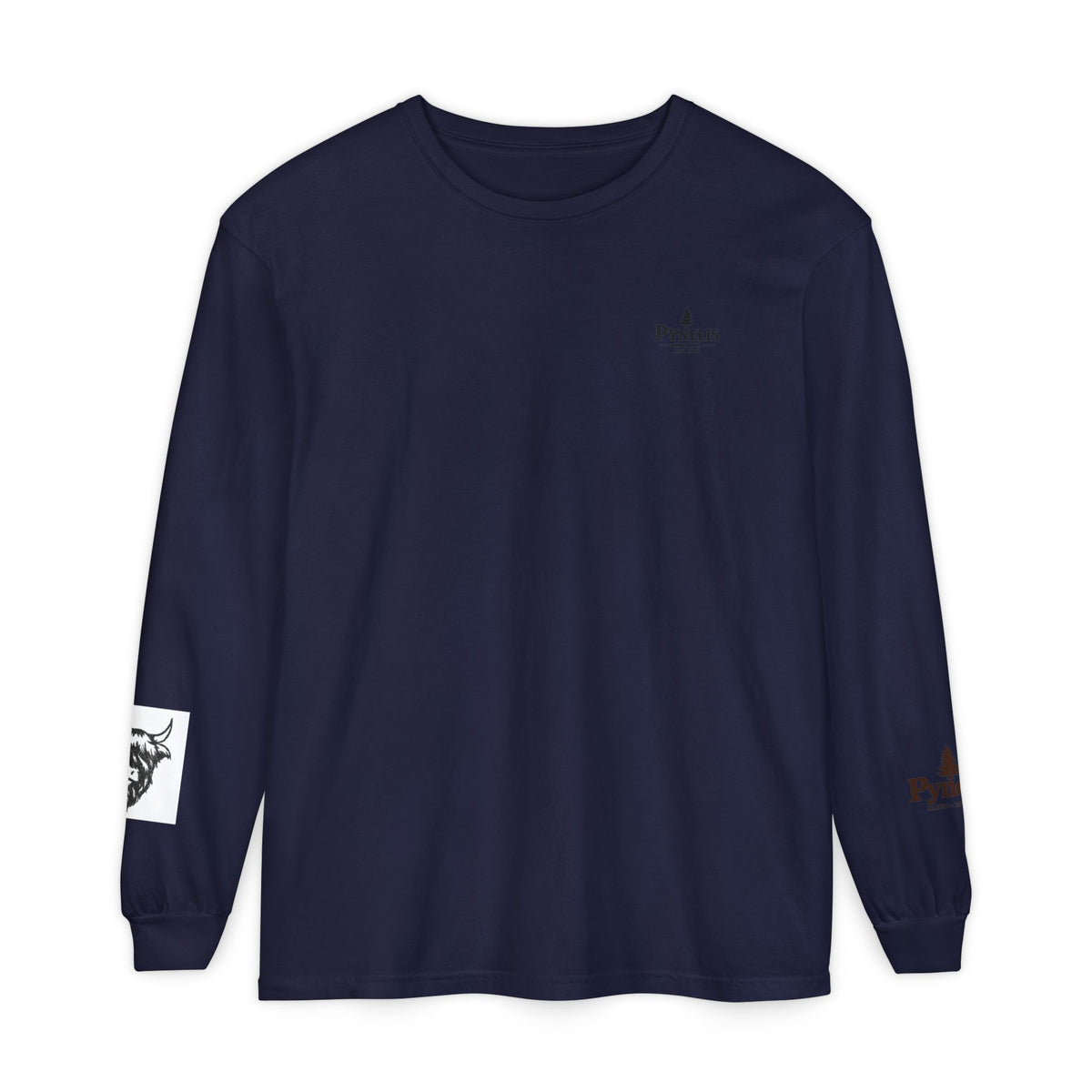 Highland Cow Graphic Long Sleeve Tee