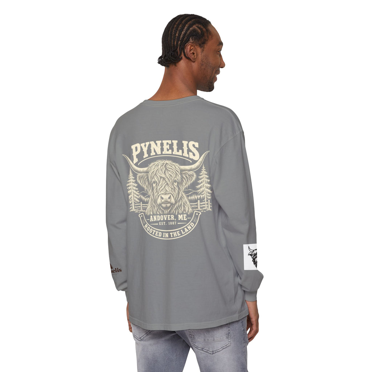 Highland Cow Graphic Long Sleeve Tee