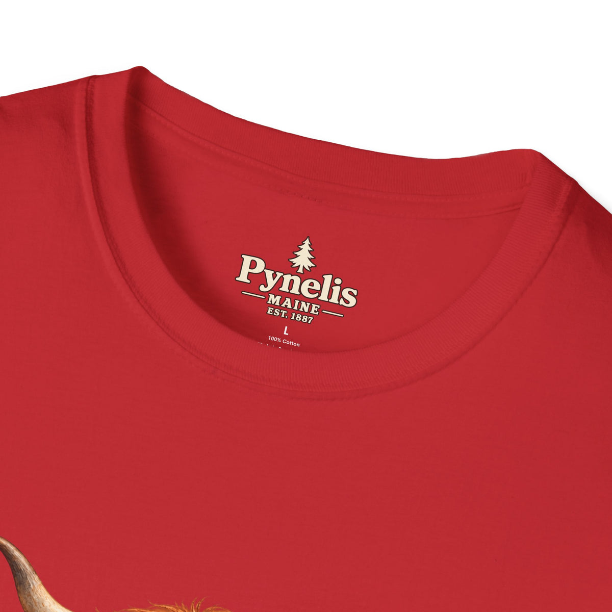 Highland Cow Family T-Shirt — "Pynelis" Floral Farm Animal Tee