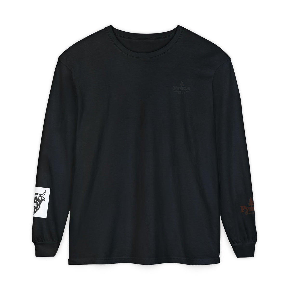 Highland Cow Graphic Long Sleeve Tee