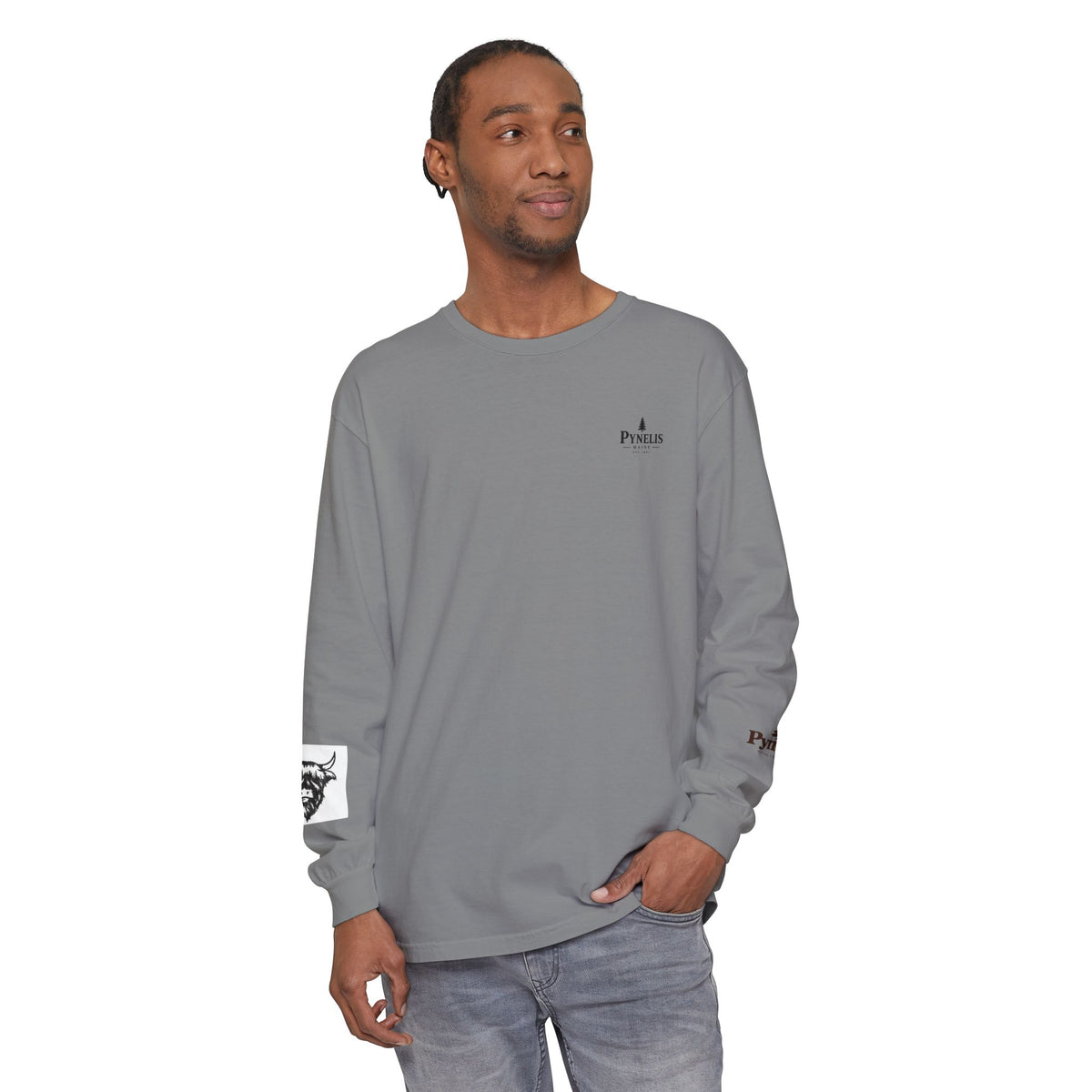 Highland Cow Graphic Long Sleeve Tee