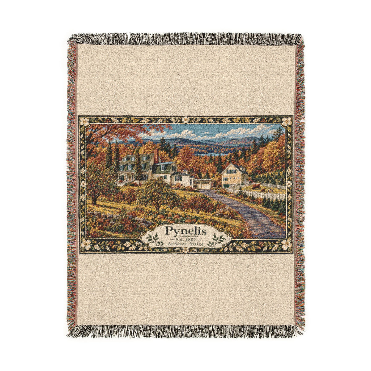 Home-Taught Woven Throw Blanket — Floral Pynelis Decor