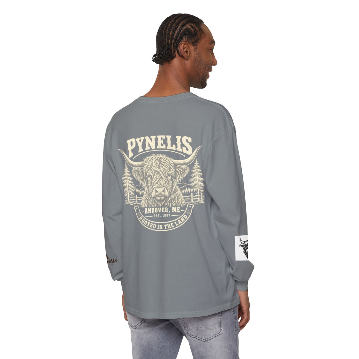 Highland Cow Graphic Long Sleeve Tee