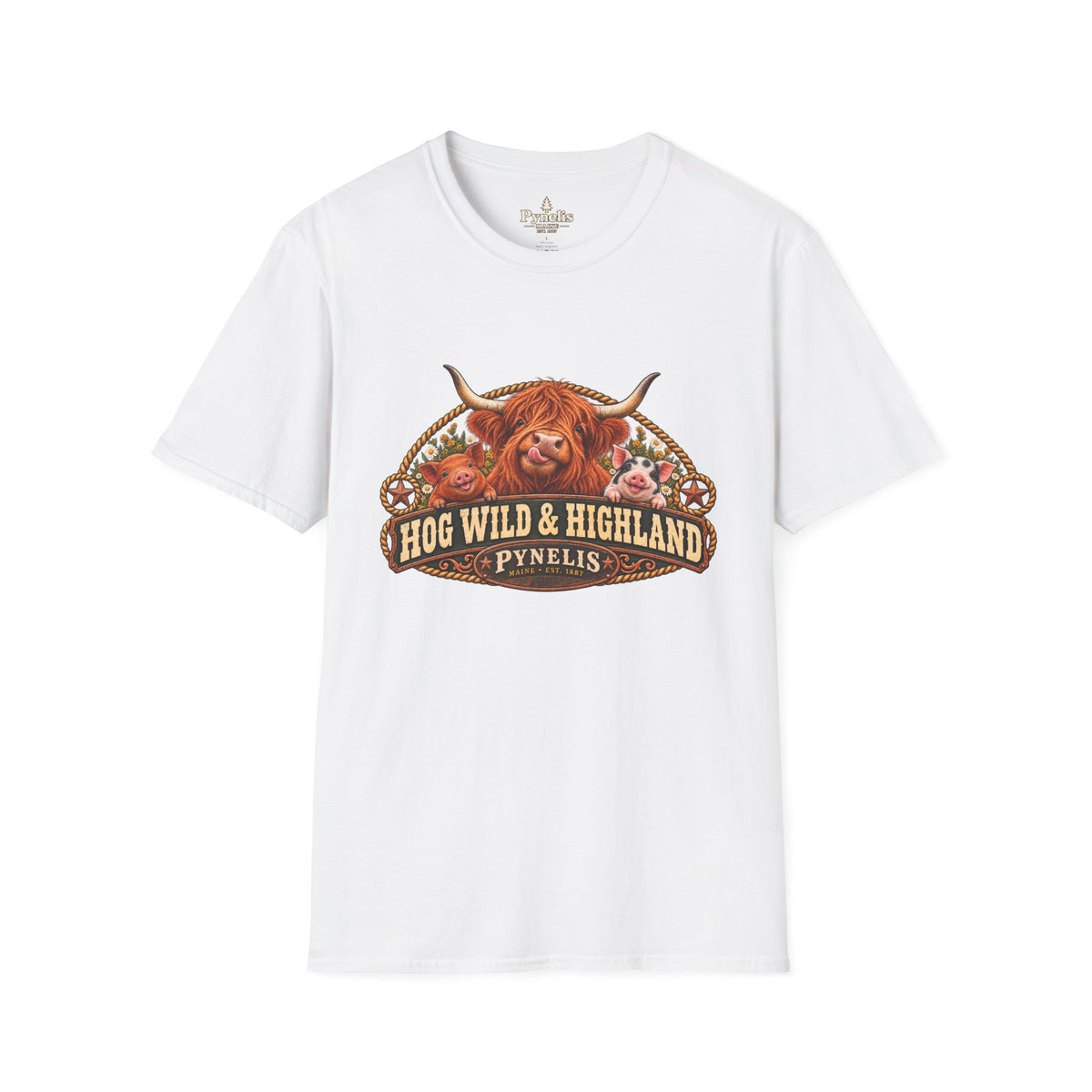 Highland Cow 'Hog Wild & Highland' T-Shirt