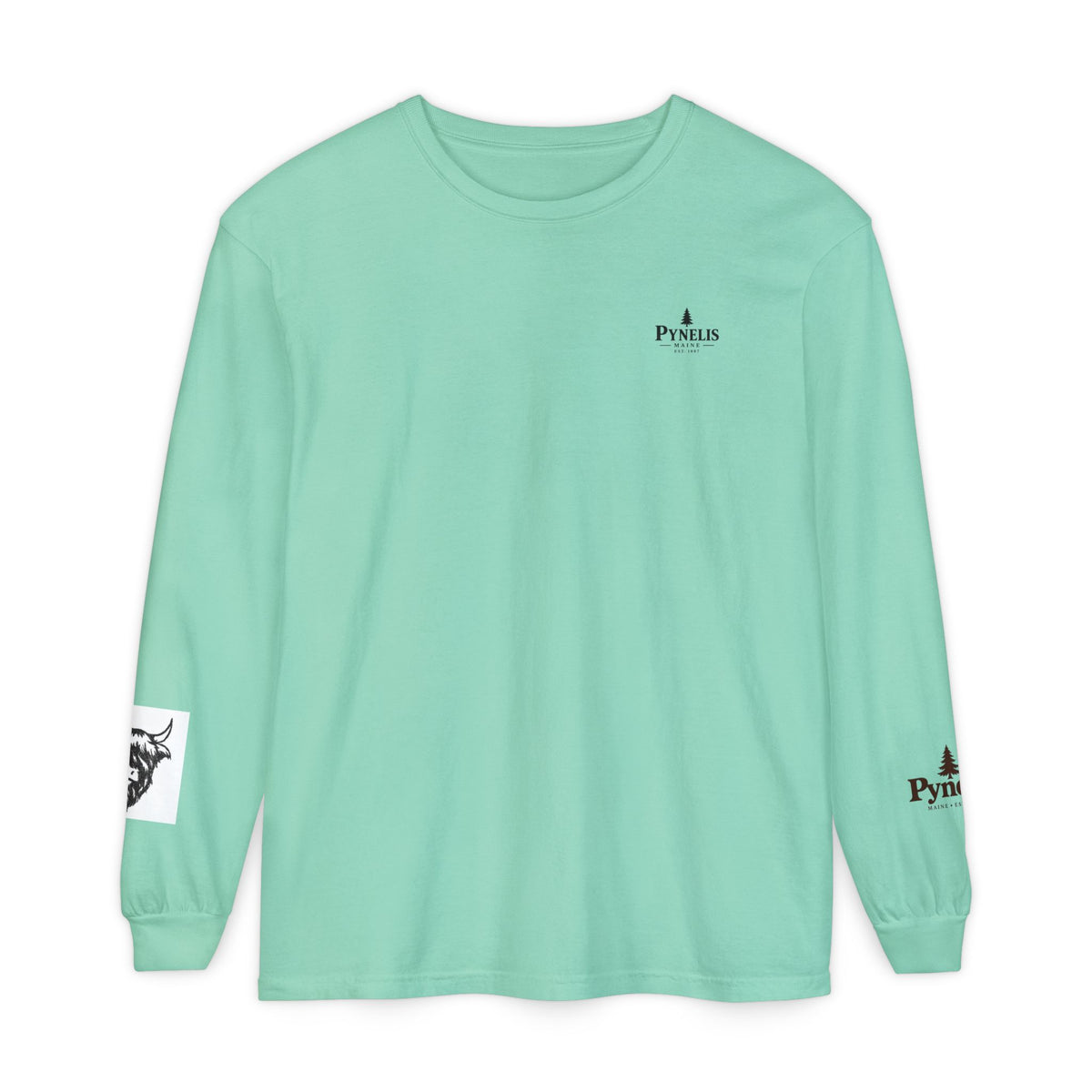 Highland Cow Graphic Long Sleeve Tee