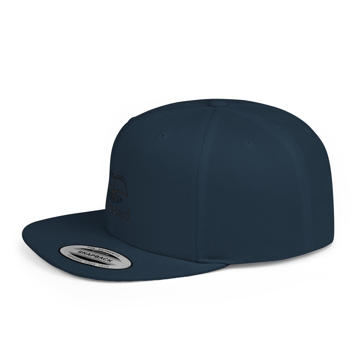 Rooted Flat Bill Snapback
