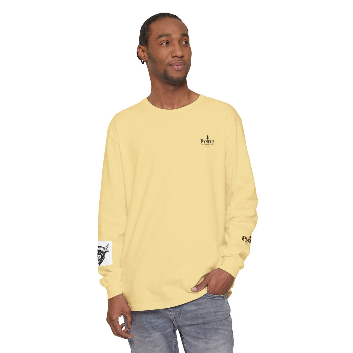 Highland Cow Graphic Long Sleeve Tee