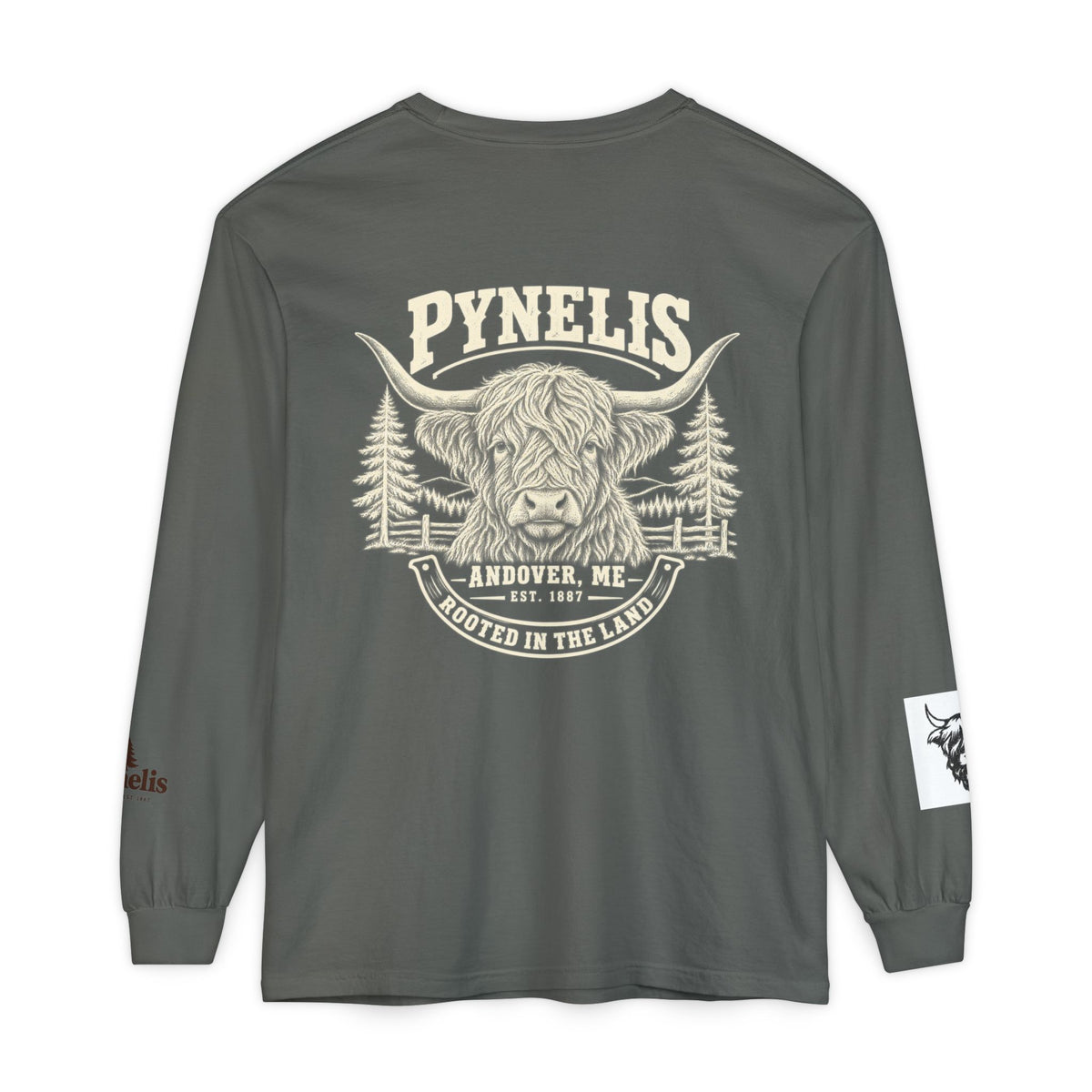 Highland Cow Graphic Long Sleeve Tee