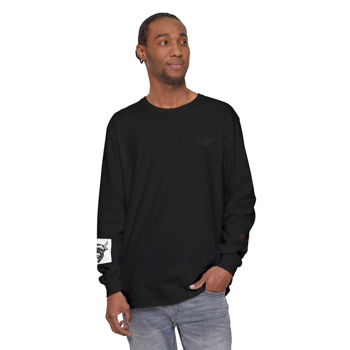 Highland Cow Graphic Long Sleeve Tee