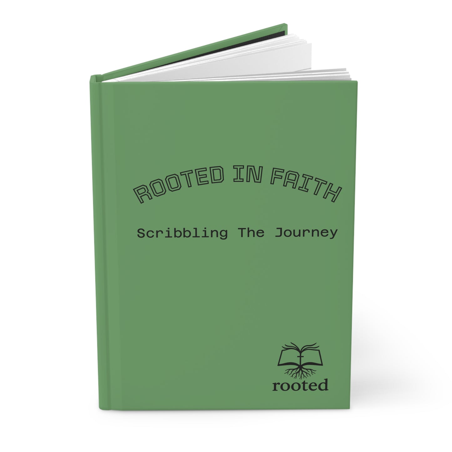 Rooted in Faith Hardcover Journal — "Scribbling the Journey" Inspirational Prayer Notebook