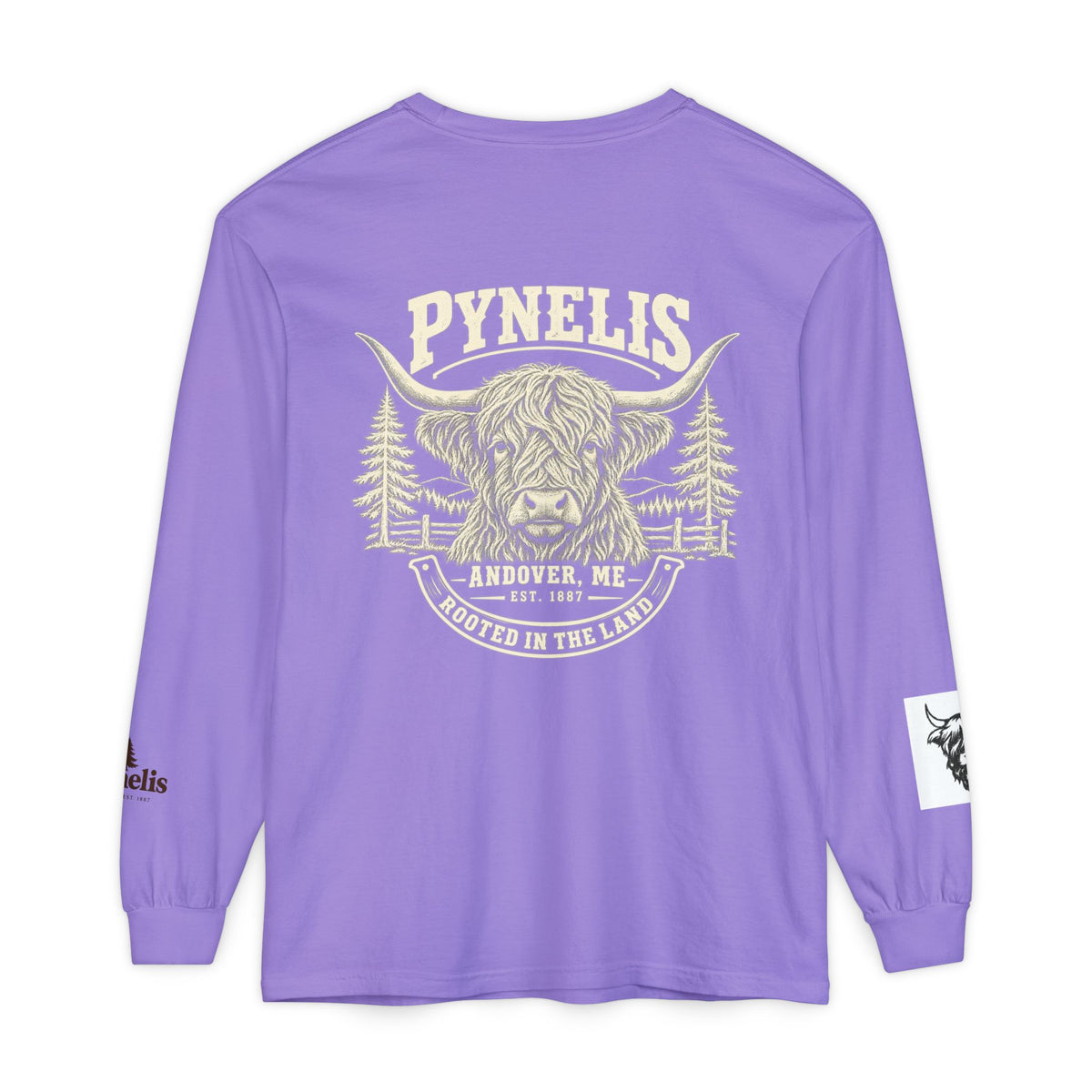 Highland Cow Graphic Long Sleeve Tee