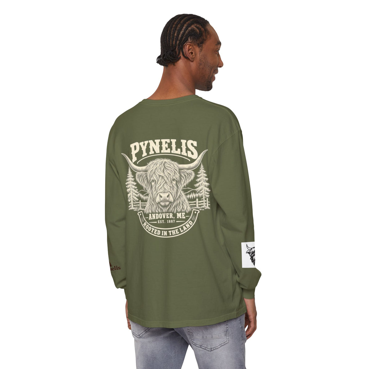 Highland Cow Graphic Long Sleeve Tee
