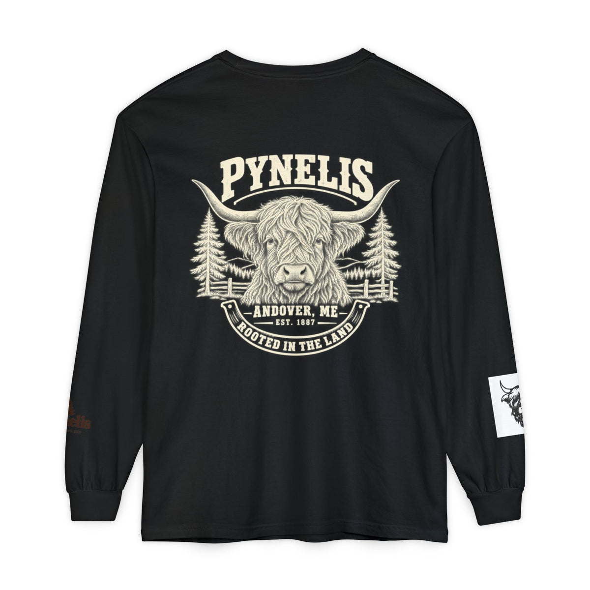 Highland Cow Graphic Long Sleeve Tee
