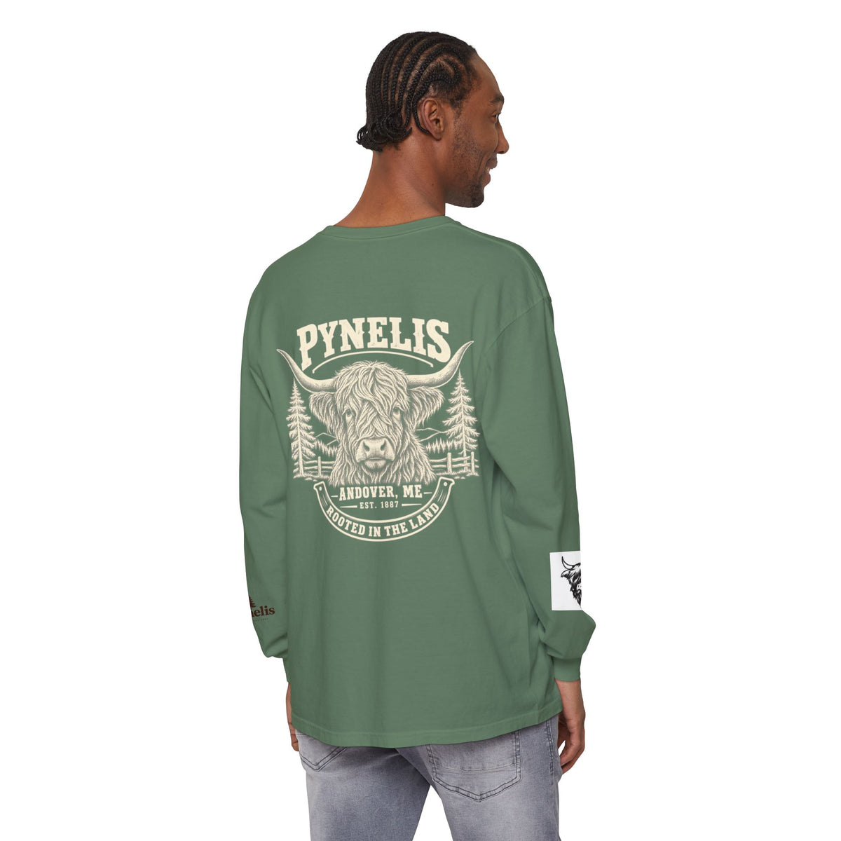 Highland Cow Graphic Long Sleeve Tee