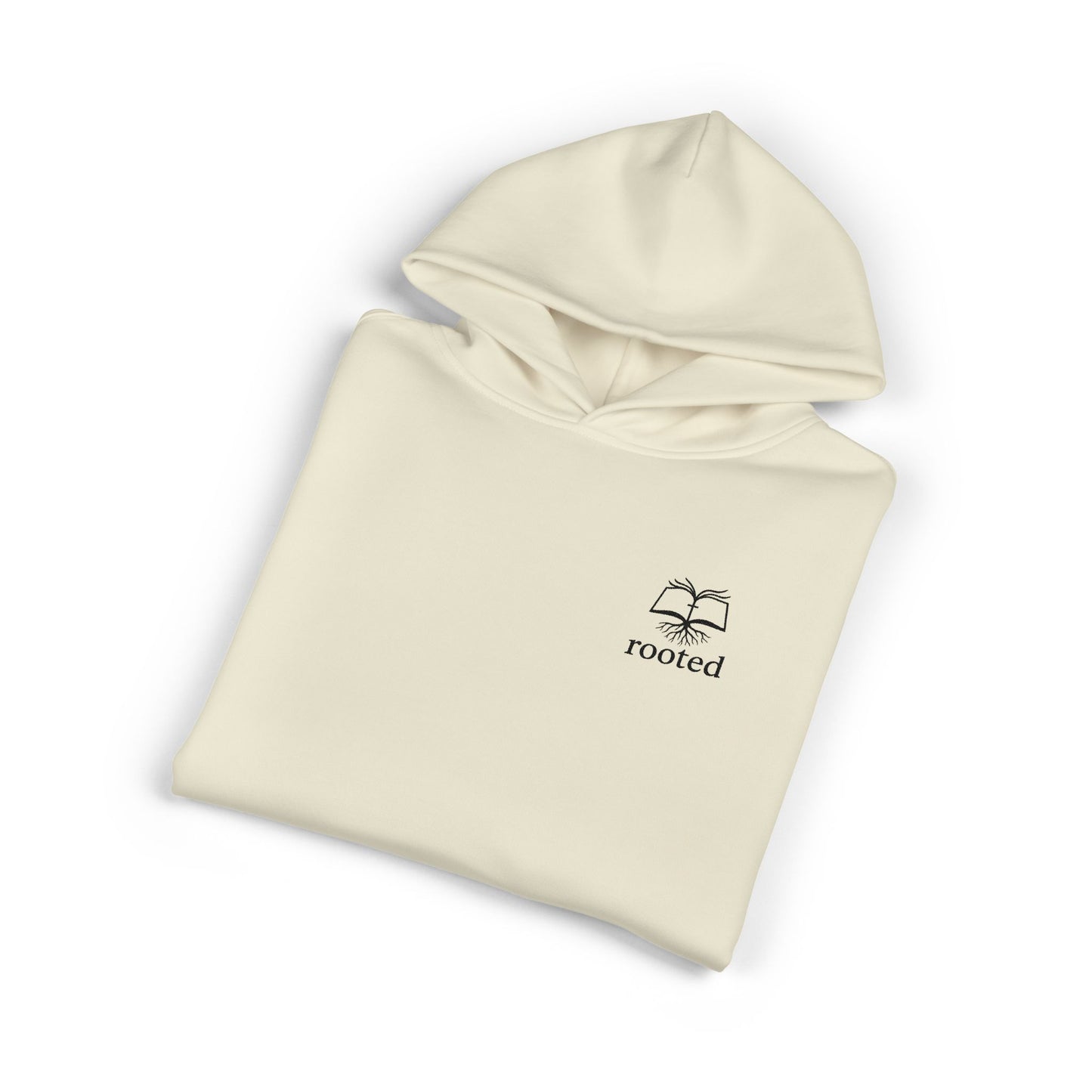 Rooted Minimal Hoodie — Small Tree Logo Casual Pullover
