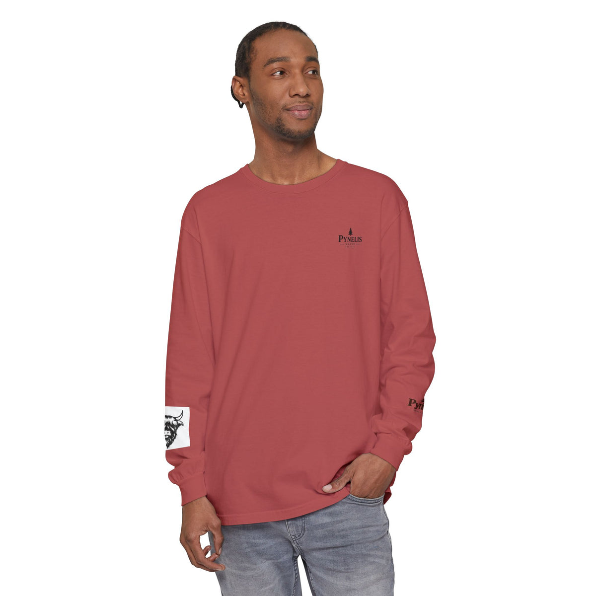 Highland Cow Graphic Long Sleeve Tee