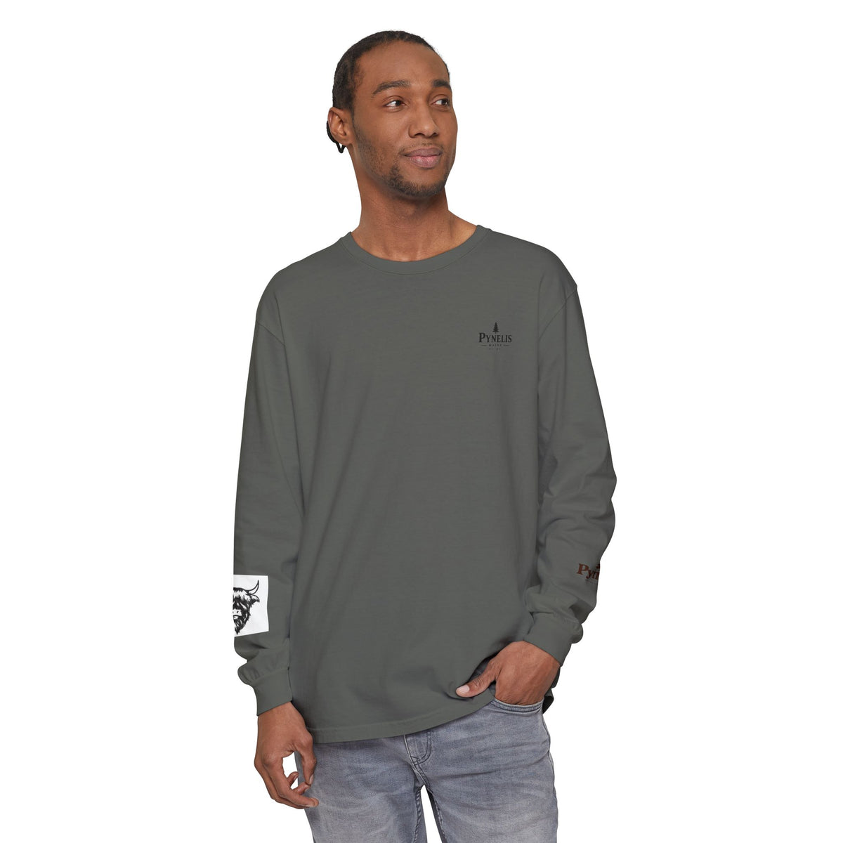 Highland Cow Graphic Long Sleeve Tee