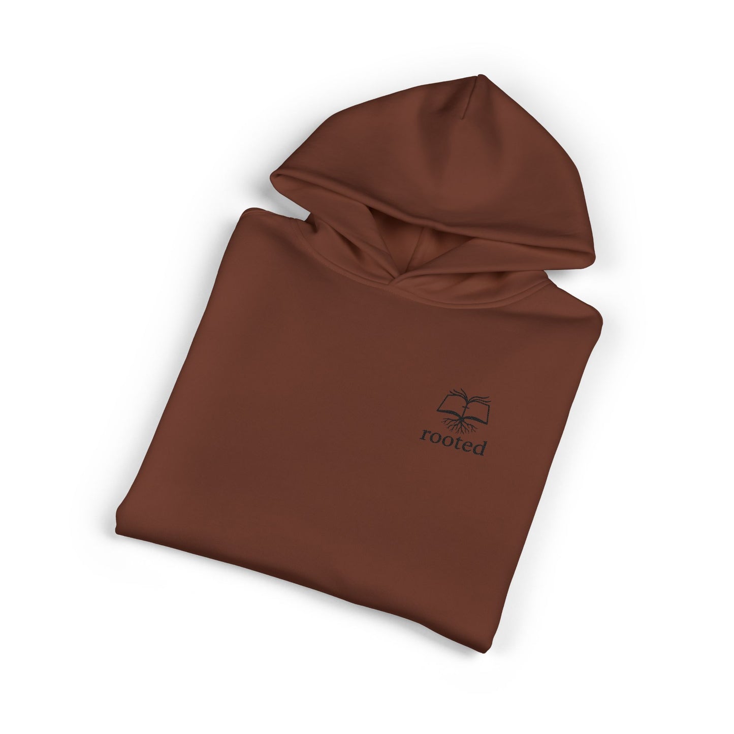 Rooted Minimal Hoodie — Small Tree Logo Casual Pullover