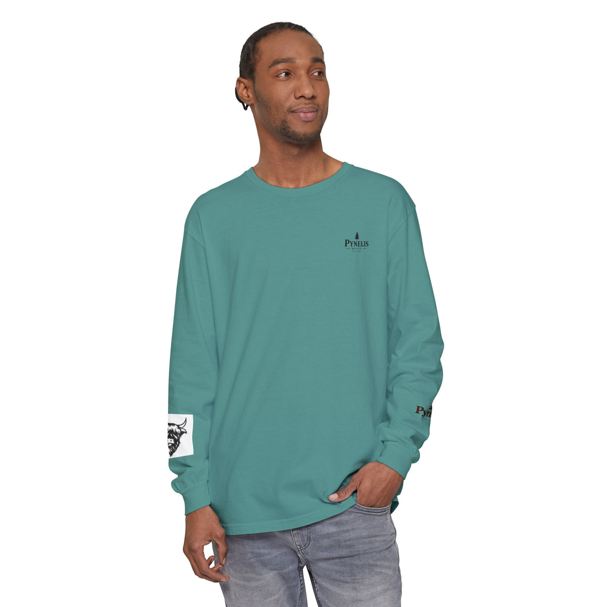Highland Cow Graphic Long Sleeve Tee