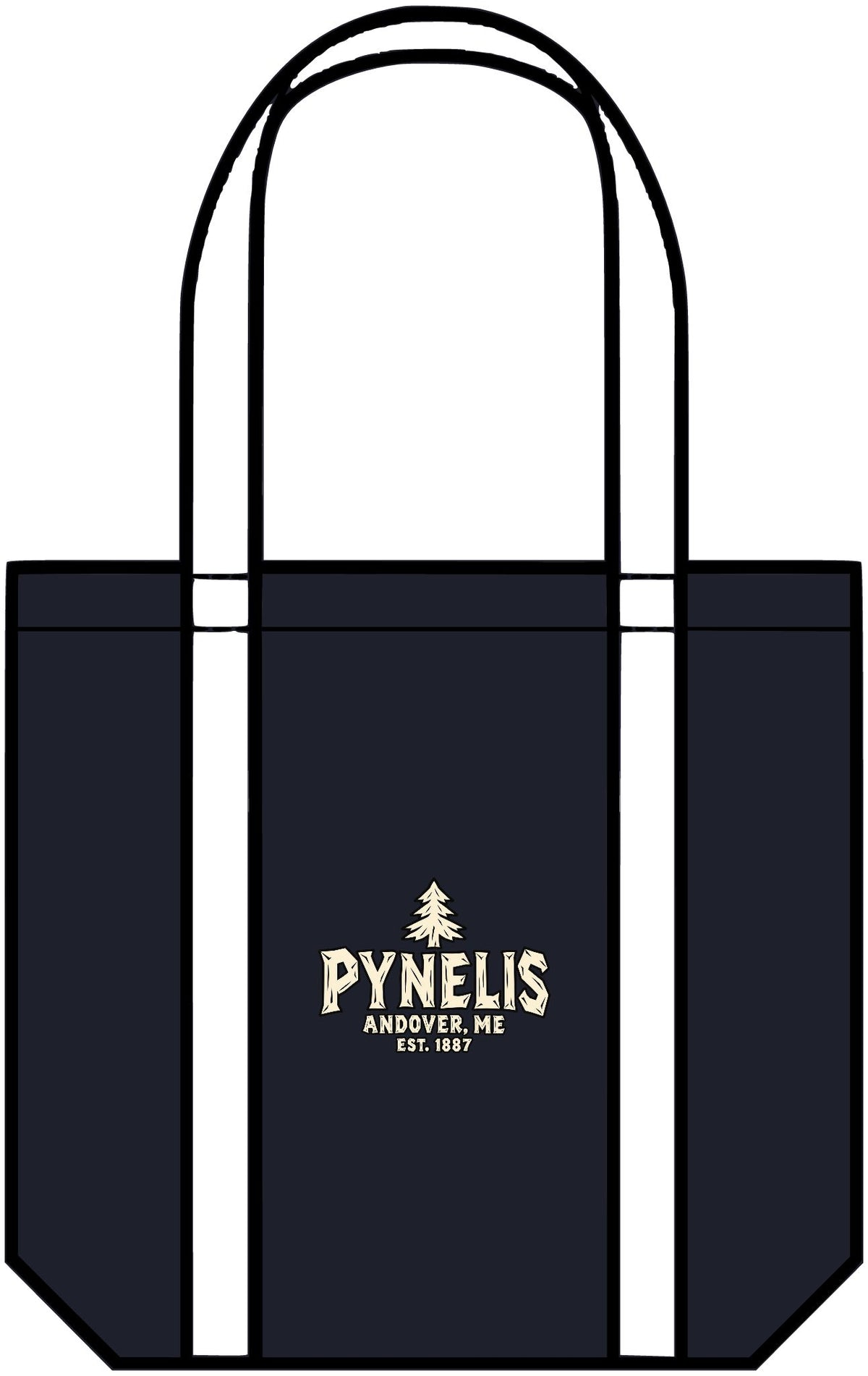 Pynelis Cabin Logo Two-Tone Tote Bag