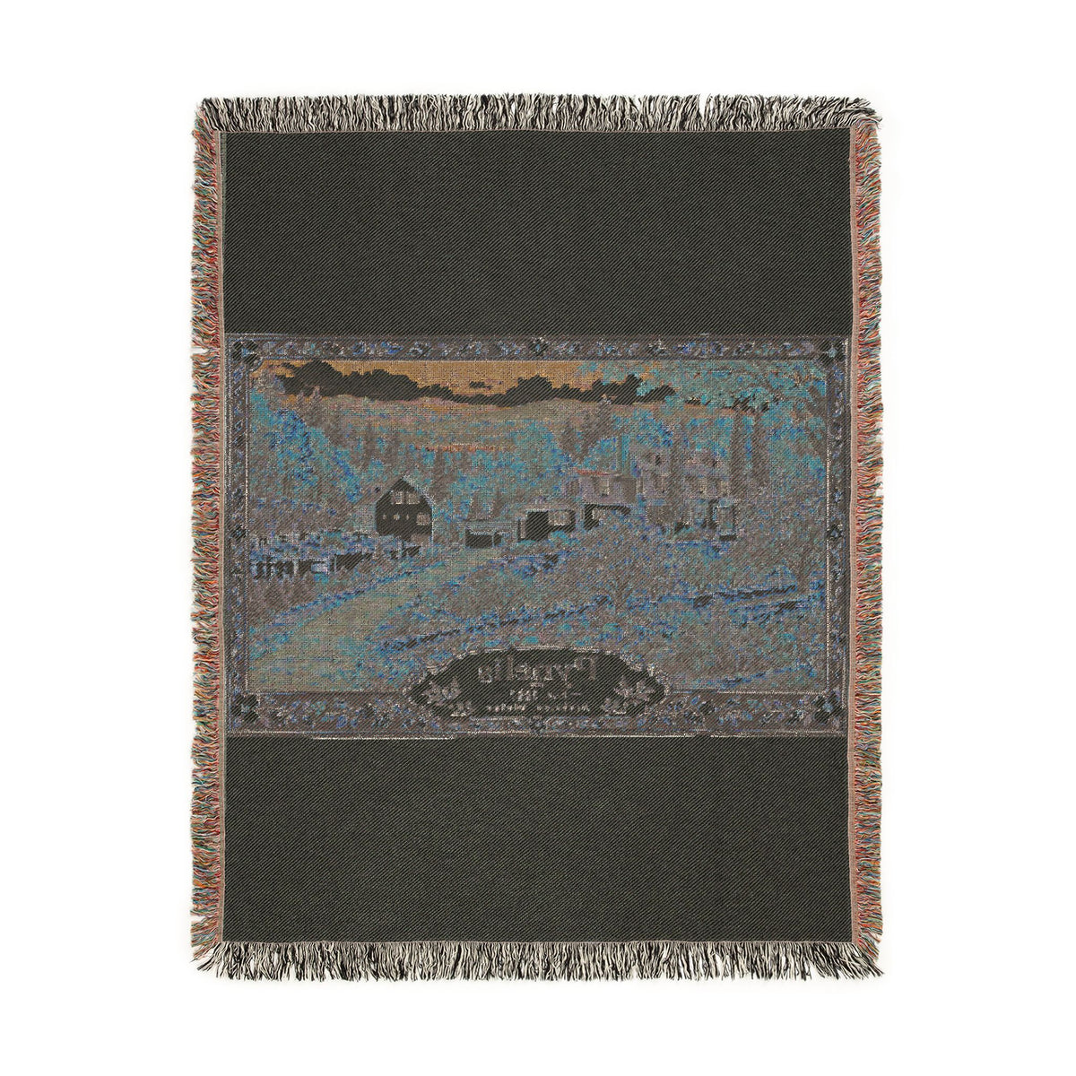 Home-Taught Woven Throw Blanket — Floral Pynelis Decor