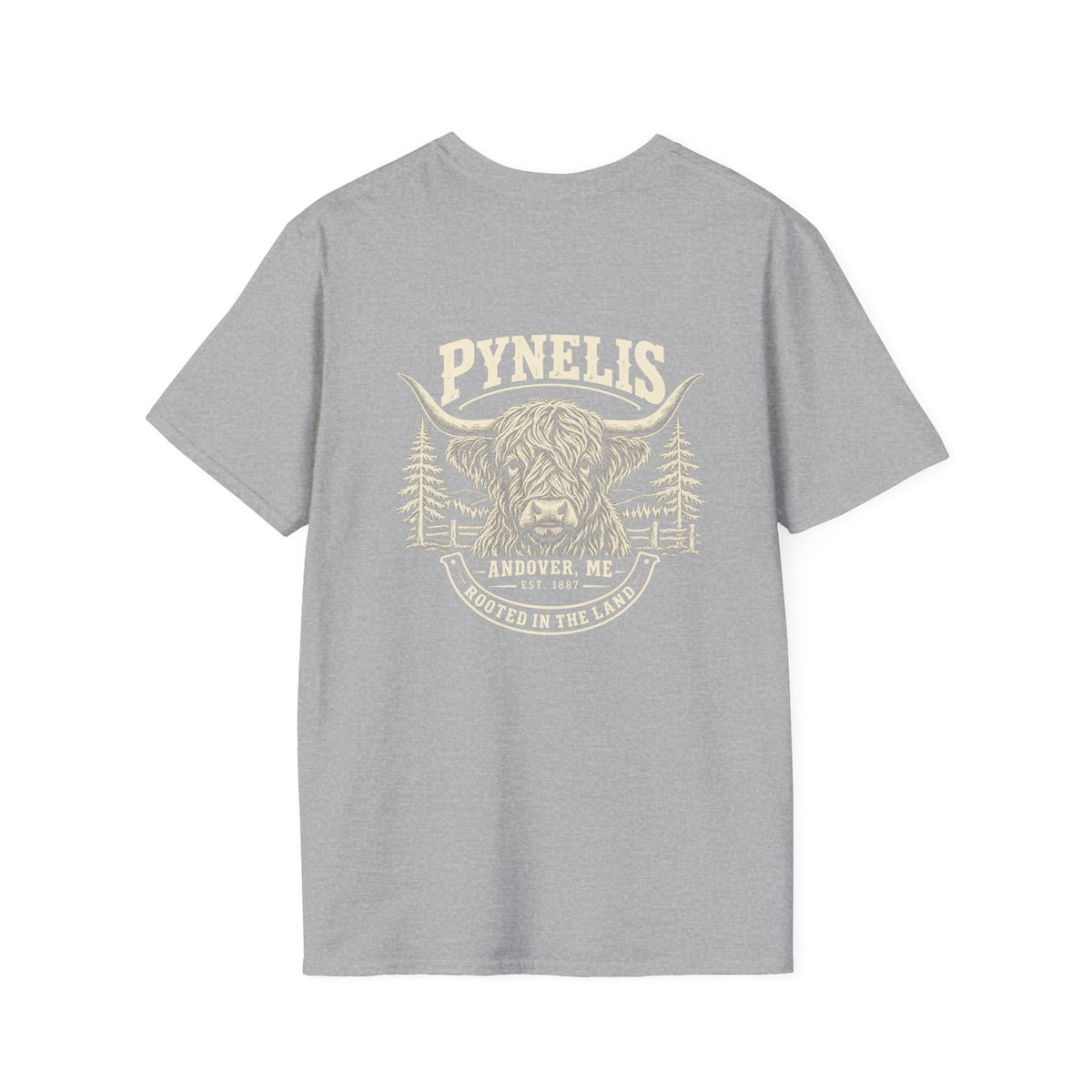 Highland Cow Graphic T-Shirt — Pynelis Ranch Vintage Bull Tee