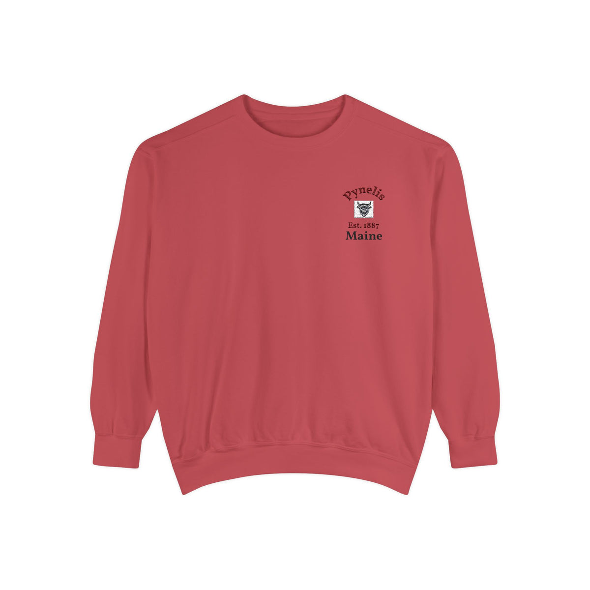 Crewneck Sweatshirt — Pynelis Maine Est 1887 Highland Graphic