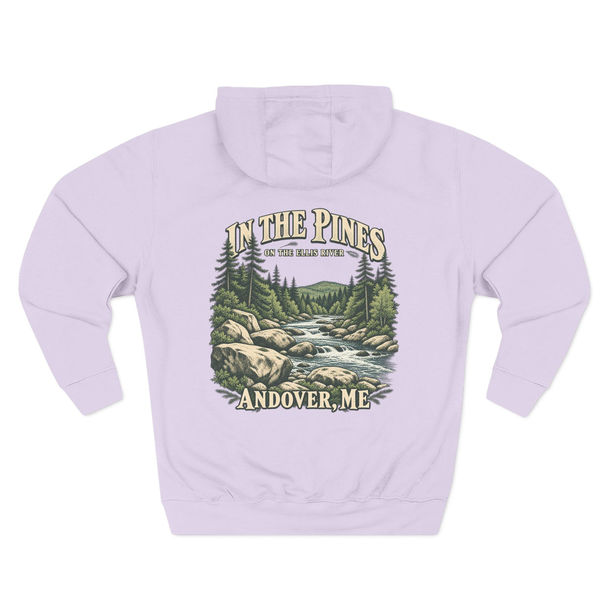 Hoodie — "In The Pines" Scenic River Woodland Hoodie (Andover, ME)