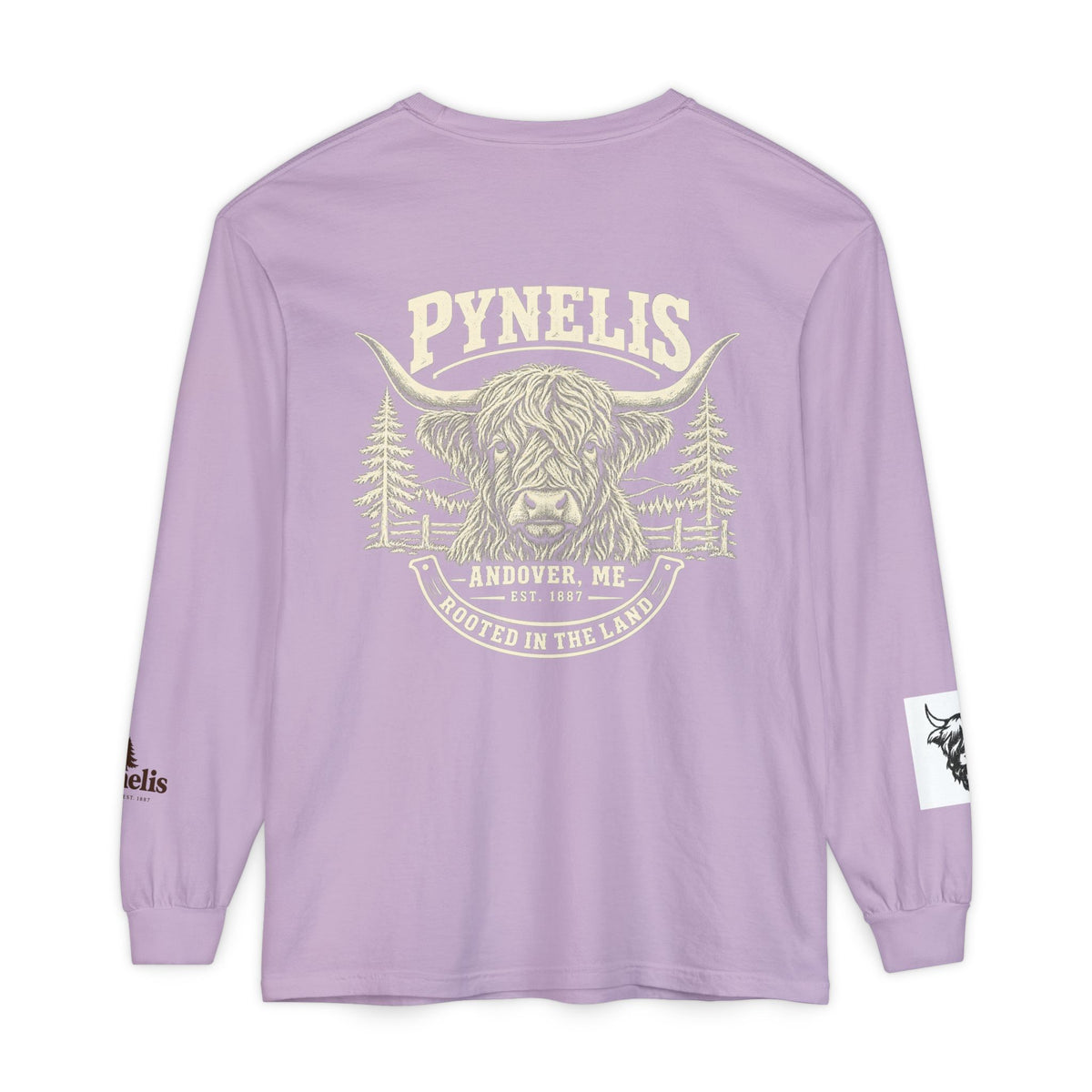 Highland Cow Graphic Long Sleeve Tee