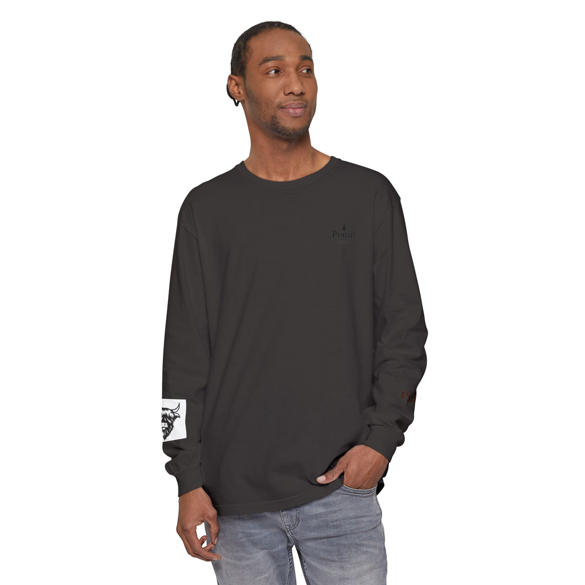 Highland Cow Graphic Long Sleeve Tee