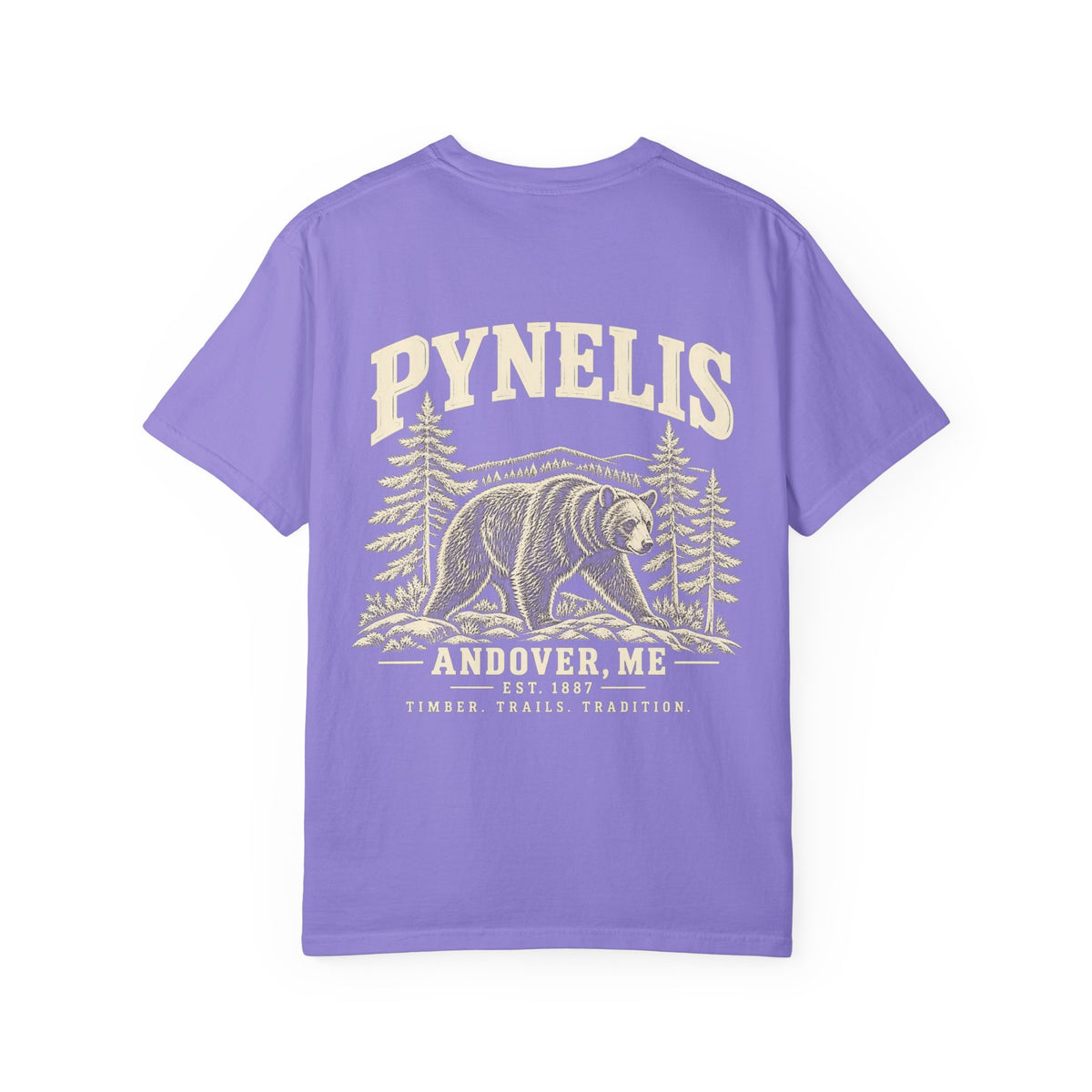 Bear Graphic T-Shirt — Pynelis Forest Vintage Logo