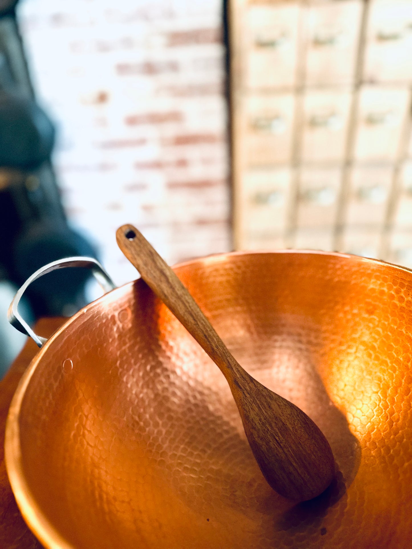 Hand Carved African Walnut Wooden Spoon