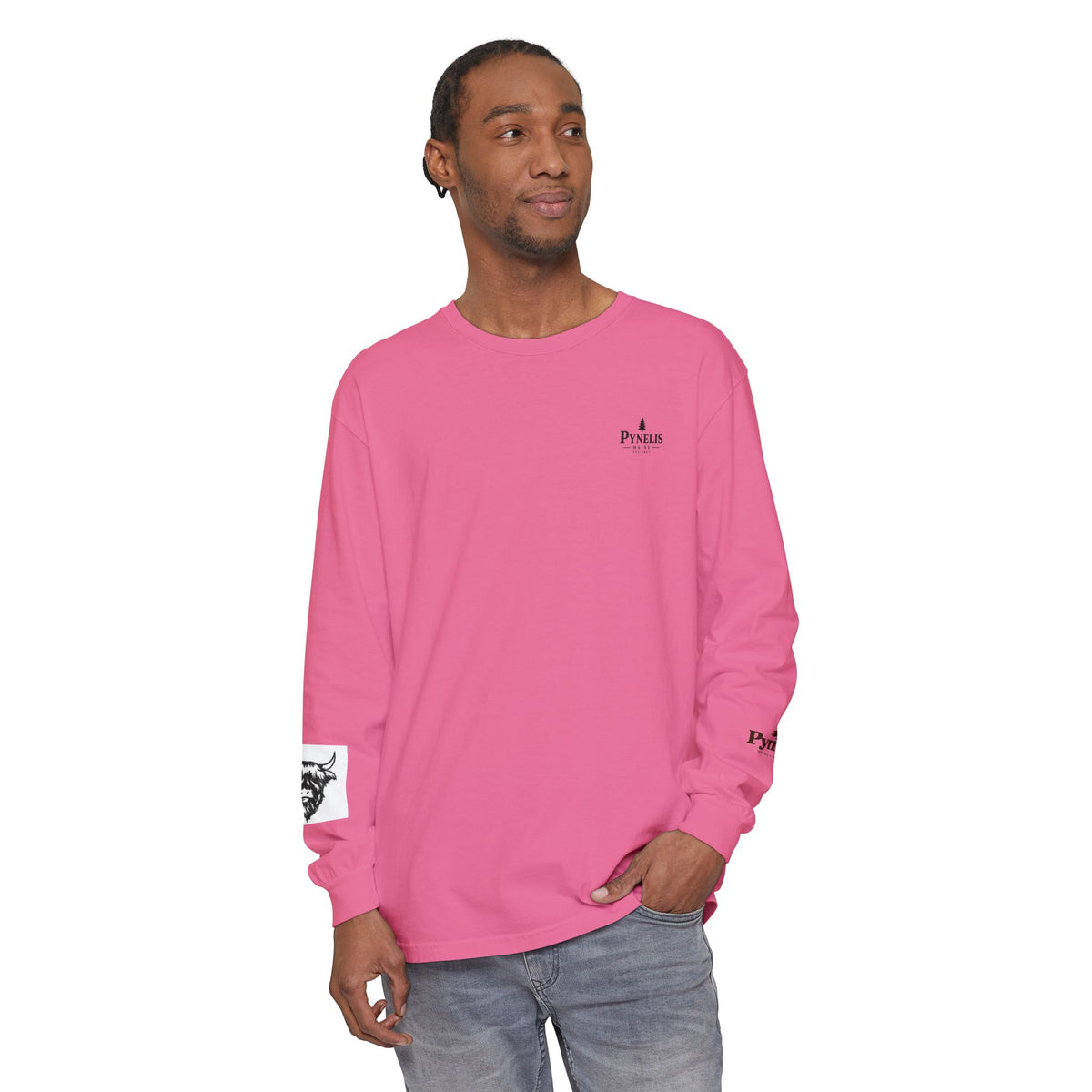 Highland Cow Graphic Long Sleeve Tee