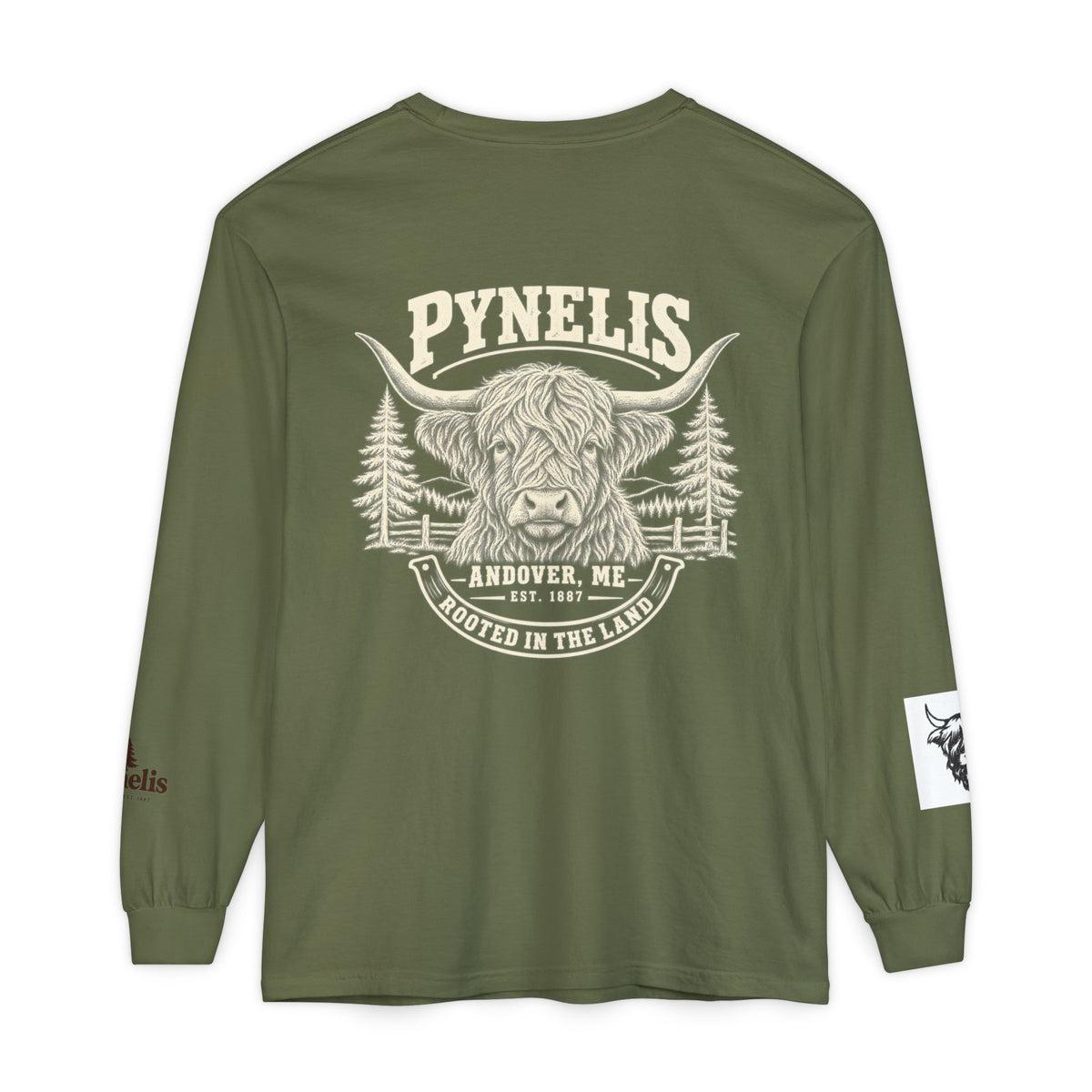 Highland Cow Graphic Long Sleeve Tee