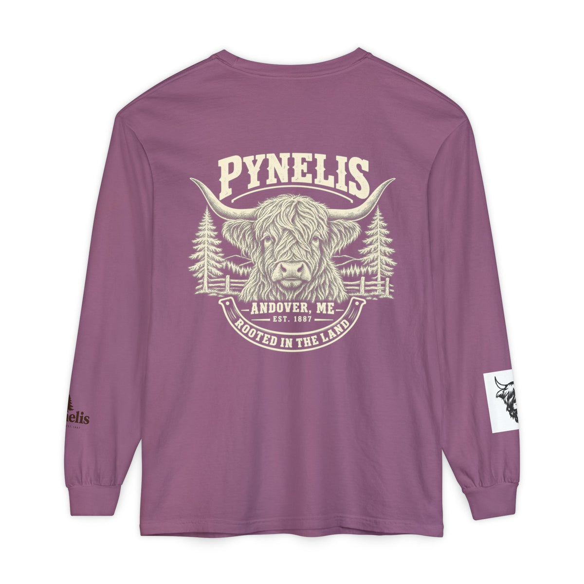 Highland Cow Graphic Long Sleeve Tee