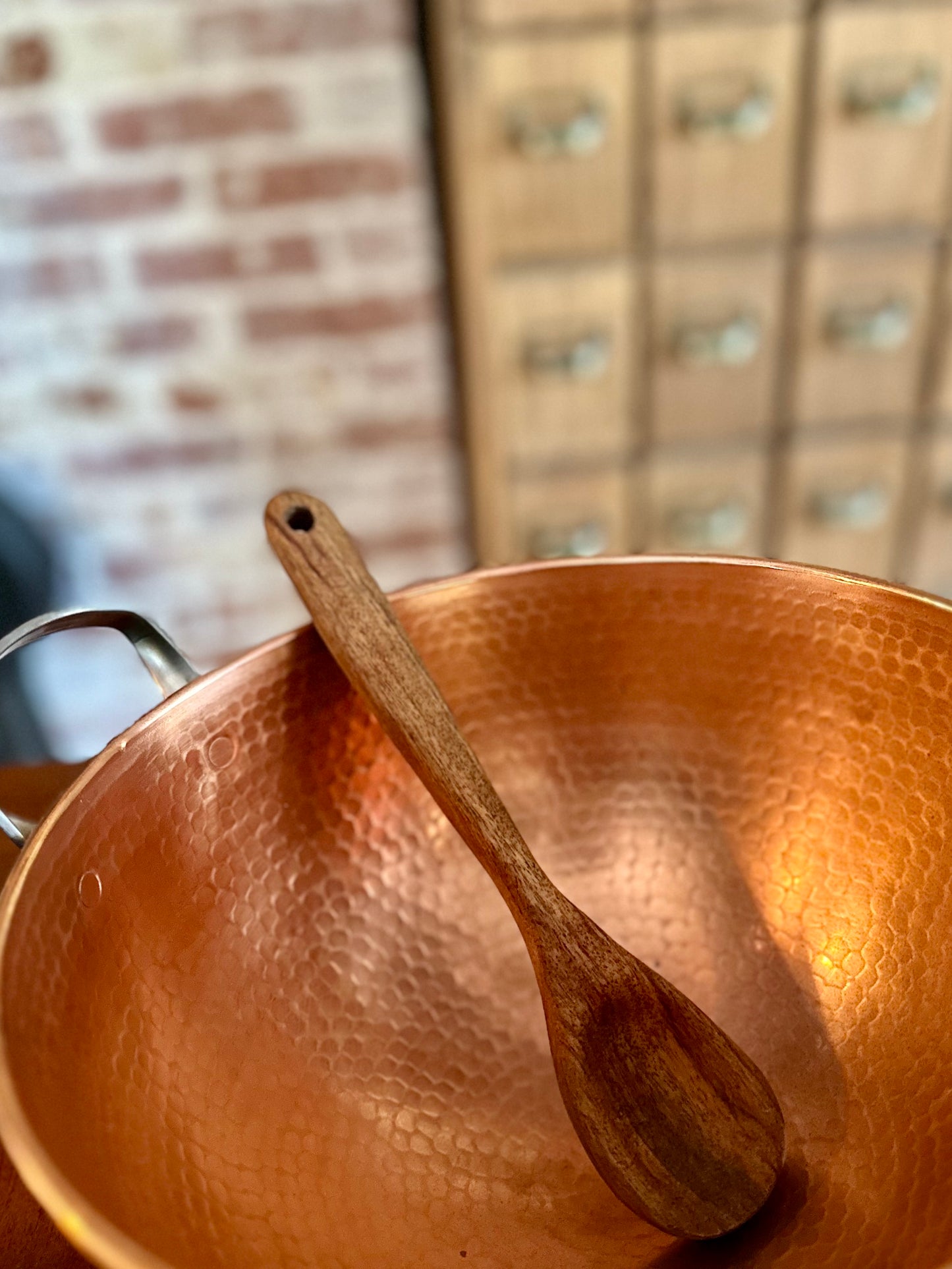 Hand Carved African Walnut Wooden Spoon