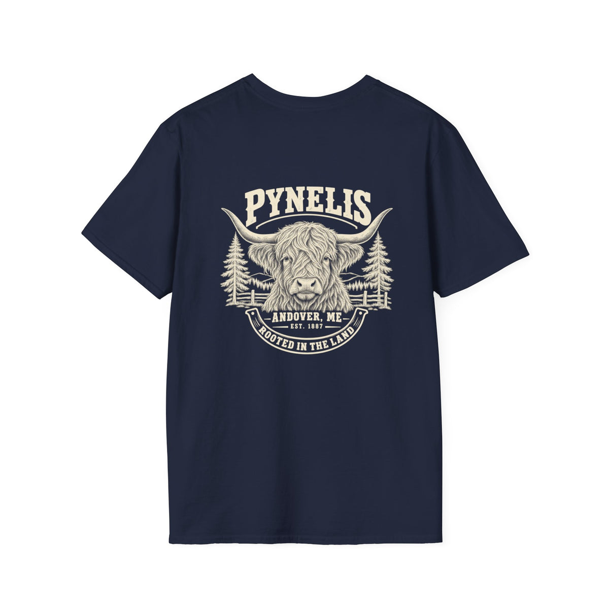 Highland Cow Graphic T-Shirt — Pynelis Ranch Vintage Bull Tee