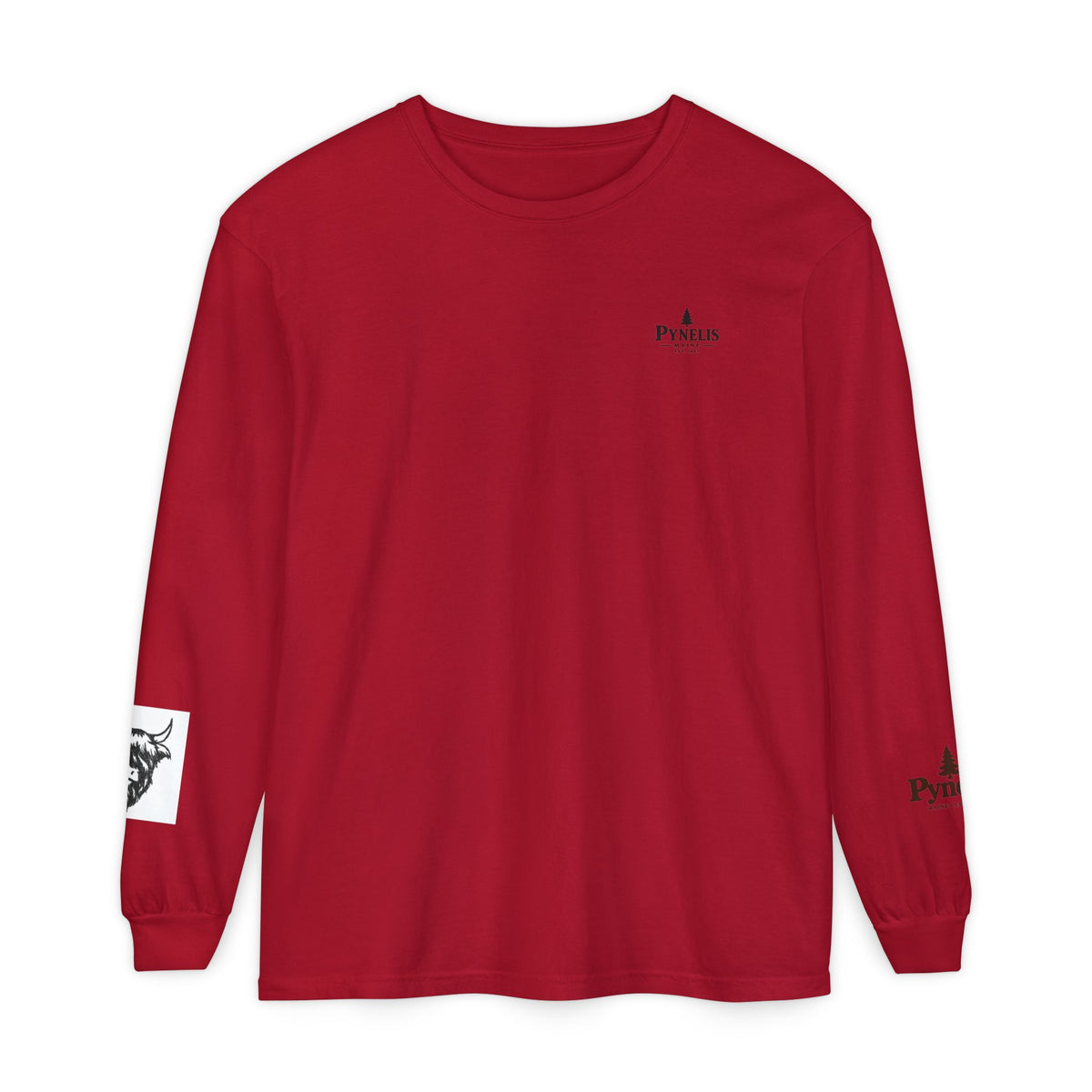 Highland Cow Graphic Long Sleeve Tee