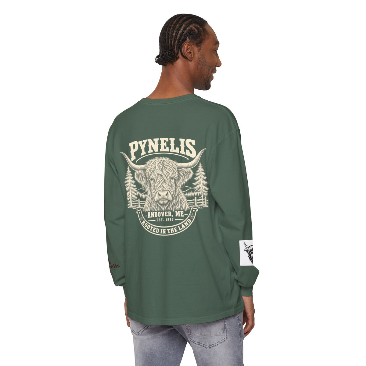 Highland Cow Graphic Long Sleeve Tee