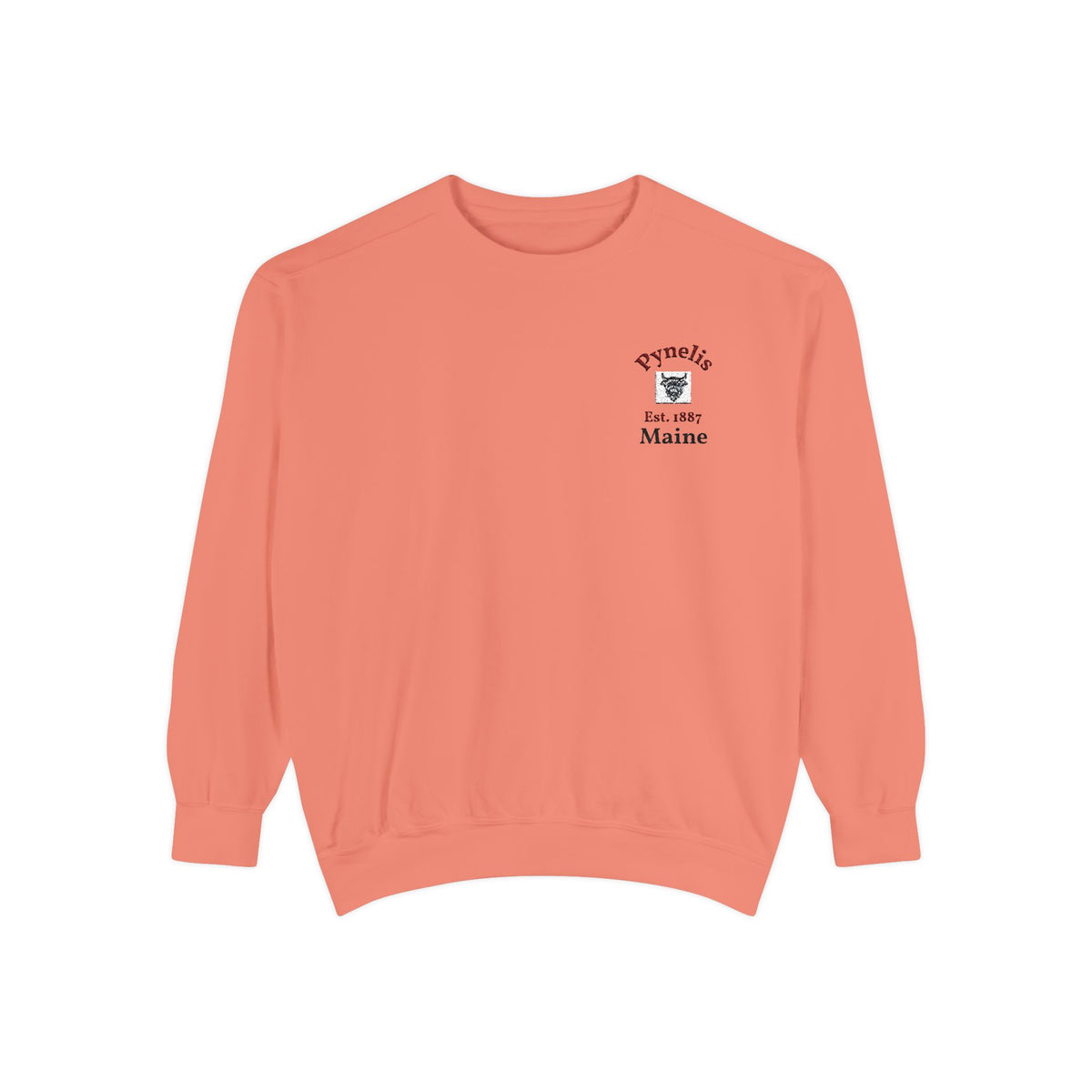 Crewneck Sweatshirt — Pynelis Maine Est 1887 Highland Graphic