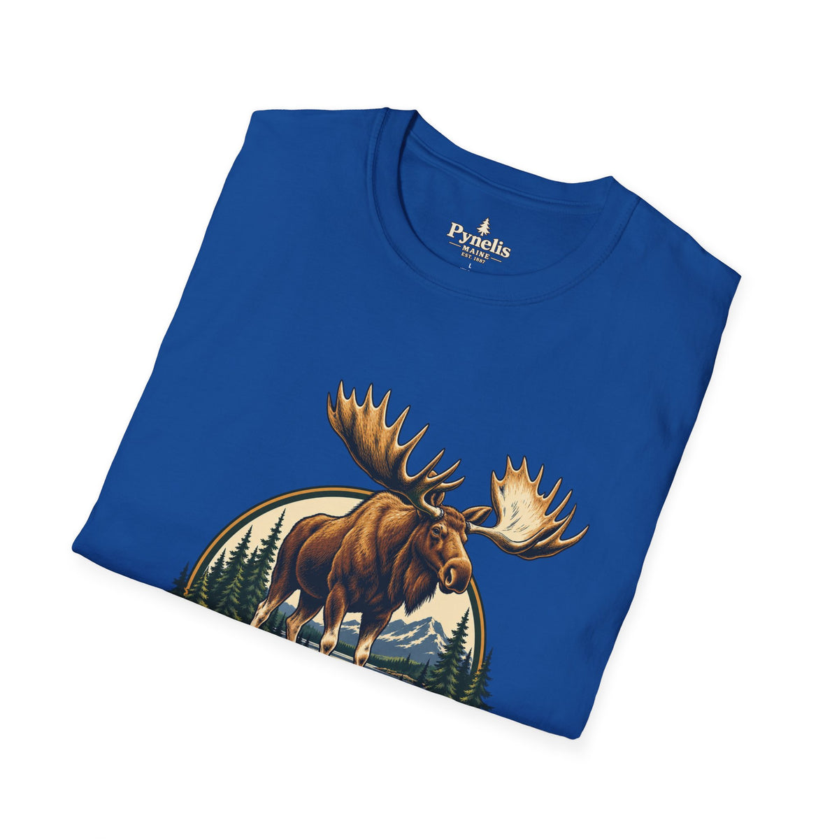 Moose Graphic T-Shirt — "The Neighbors Are Wild" Personalized Cabin Shirt