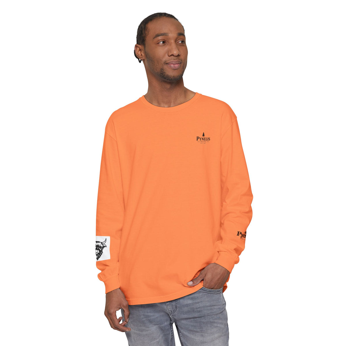 Highland Cow Graphic Long Sleeve Tee